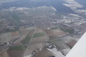 … wieder auf dem Rückflug, über BAB A7…