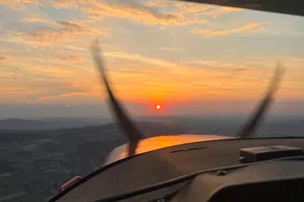 Chasing the sun over the Lake of Zurich