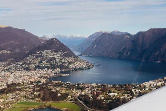 The fabulous Lugano City at sunset.🌅