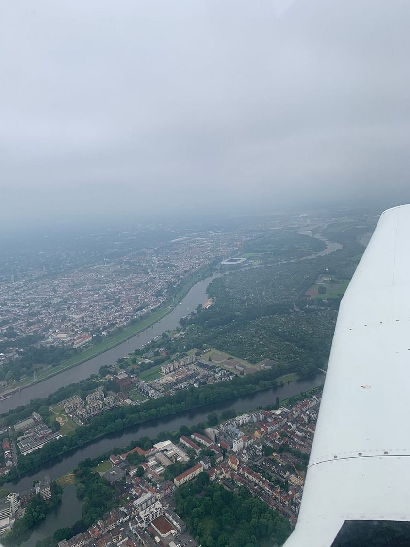 Rundflug über Bremen