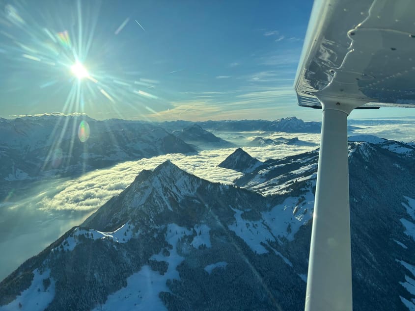 Die Schweiz aus der Luft entdecken!