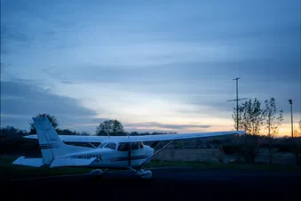 Couché de soleil à Libourne