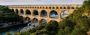 Le Pont du Gard vu d'en haut