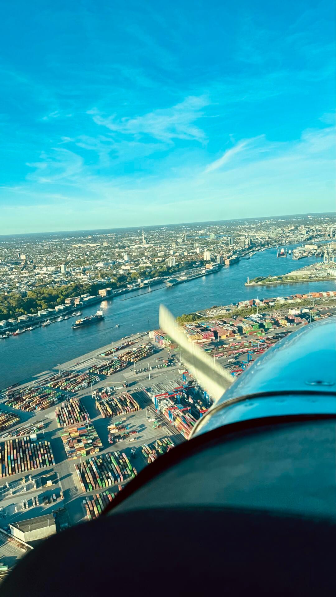 Rundflug über Hamburg