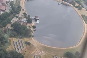 Trimpley reservoir from above