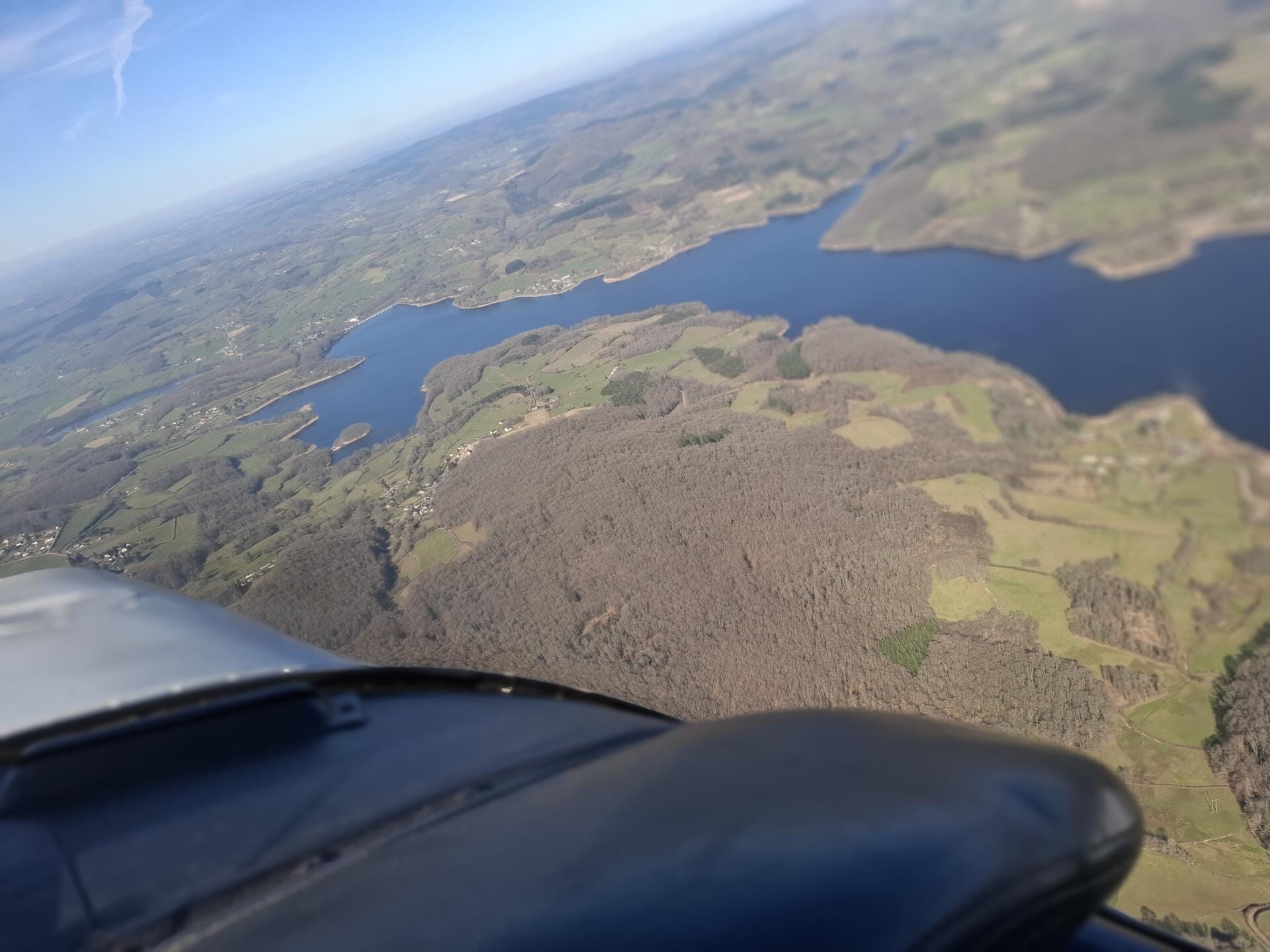 Vue aérienne de Pannecières