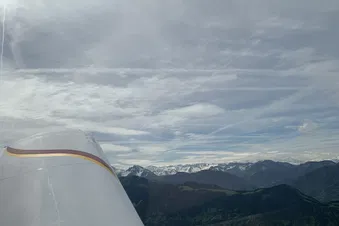 Vue sur les Alpes au dessus du Lac Léman