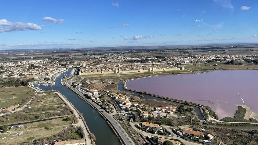 Camargue en hélicoptère, littoral de Montpellier !