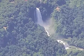 Turano lake and Marmore waterfalls