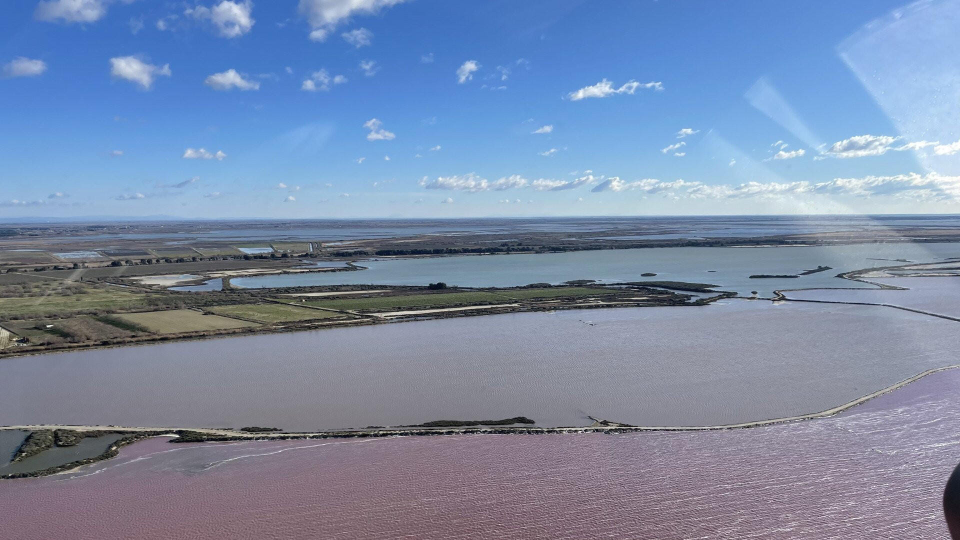 Camargue en hélicoptère, littoral de Montpellier !