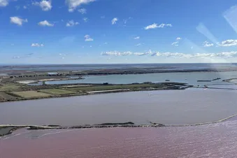 Camargue en hélicoptère, littoral de Montpellier !