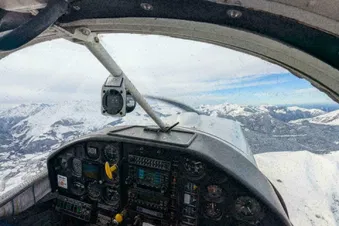 En montée dans le secteur du Bergons, direction le pic du midi !
