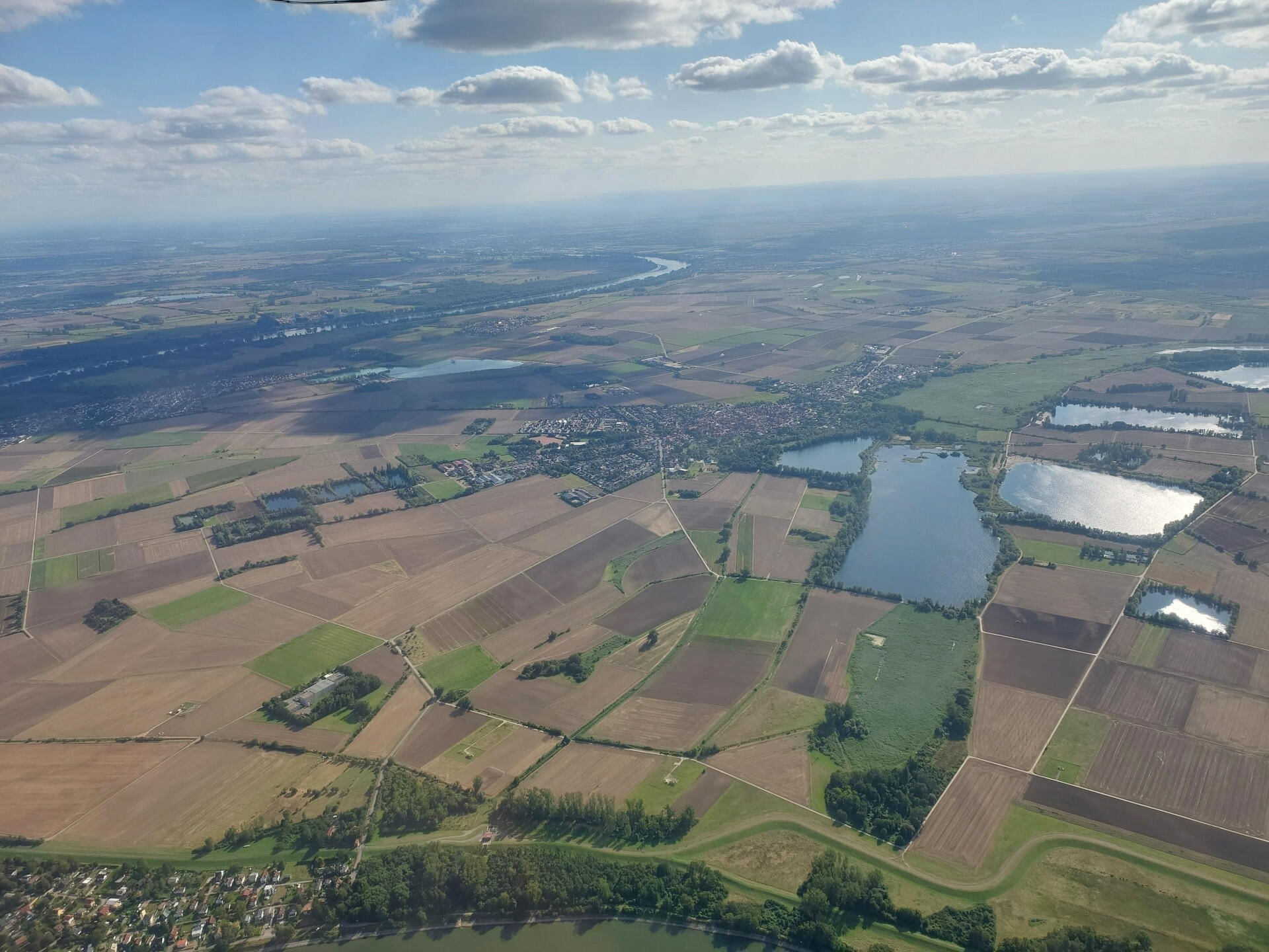 Rundflug Oppenheim, AKW Biblis, Ried, Worms und Rhein