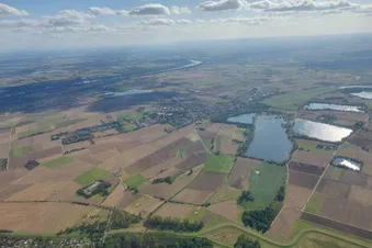 Rundflug Oppenheim, AKW Biblis, Ried, Worms und Rhein