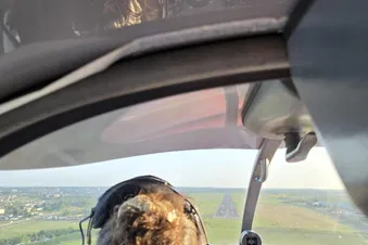 Baie du Mont-Saint-Michel en avion