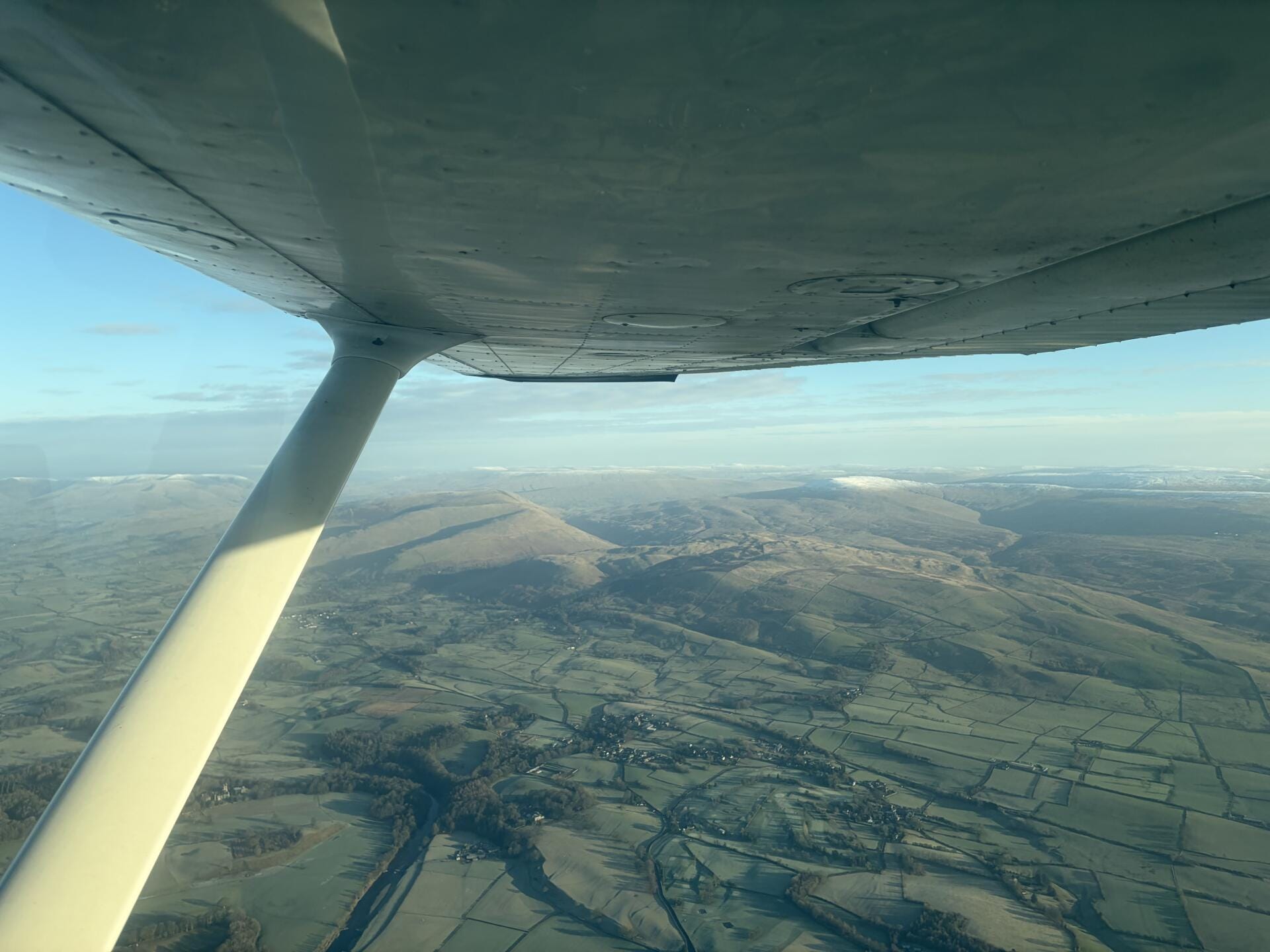 View over Forest of Bowland and Yorkshire Dales