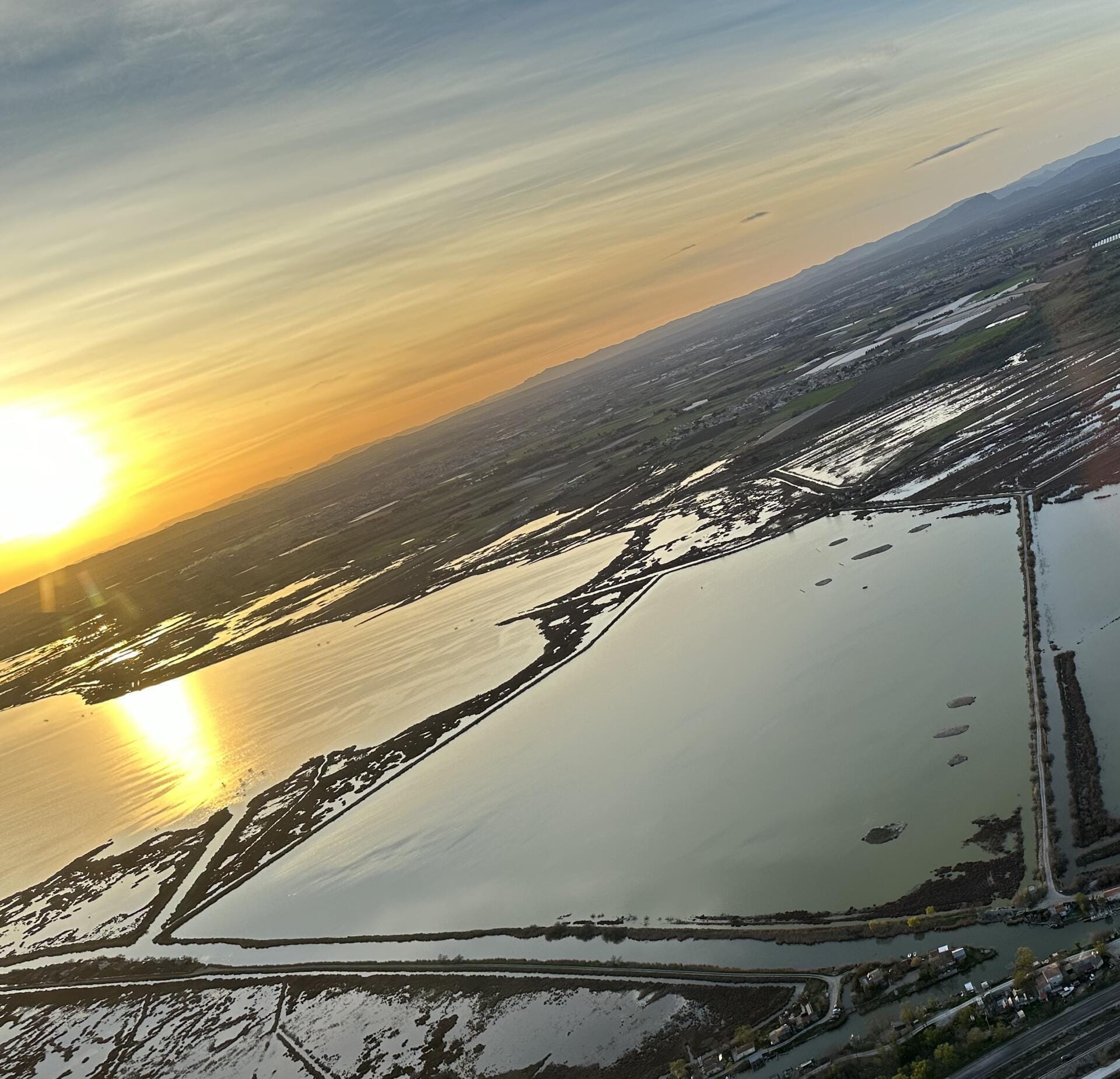 Balade aérienne Montpellier, plage et Camargue