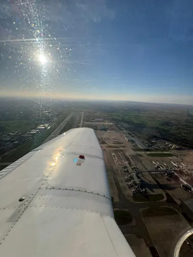 Kent, East Sussex, Gatwick and SE London from above.