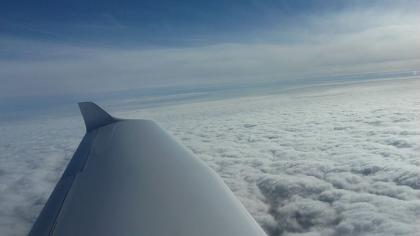 Über den Wolken.....Sehnsucht nach der Freiheit des Fliegens