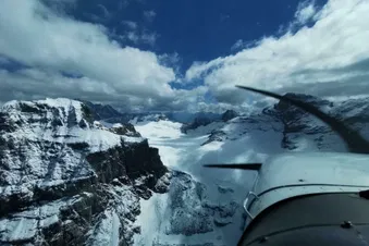 Sightseeing from a modern aircraft