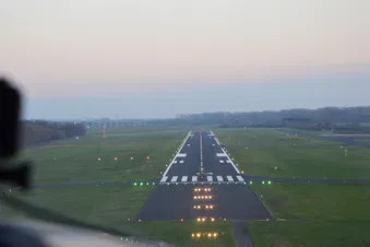 Rundflug über den Kölner Dom und über den Tagebau Garzweiler