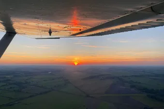 Rundflug über das Münsterland oder das Ruhrgebiet