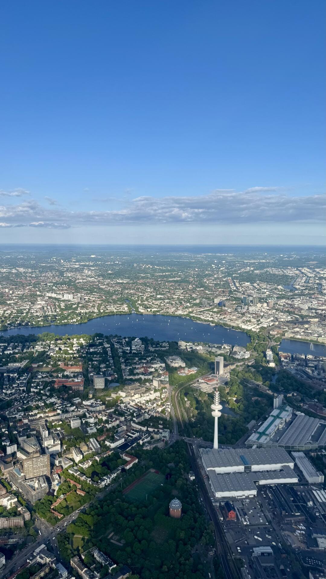 Rundflug über Hamburg