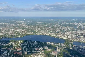 Rundflug über Hamburg