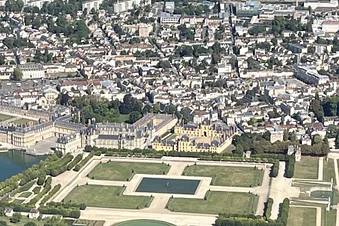 Vue aérienne du Château de Fontainebleau