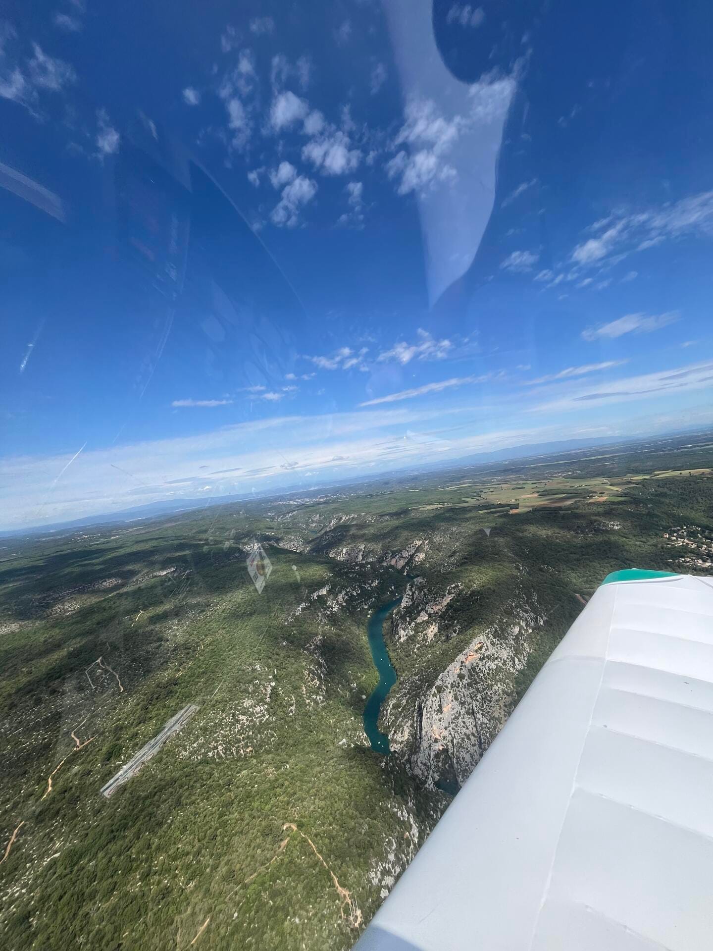 Vue aérienne lac de Ste croix