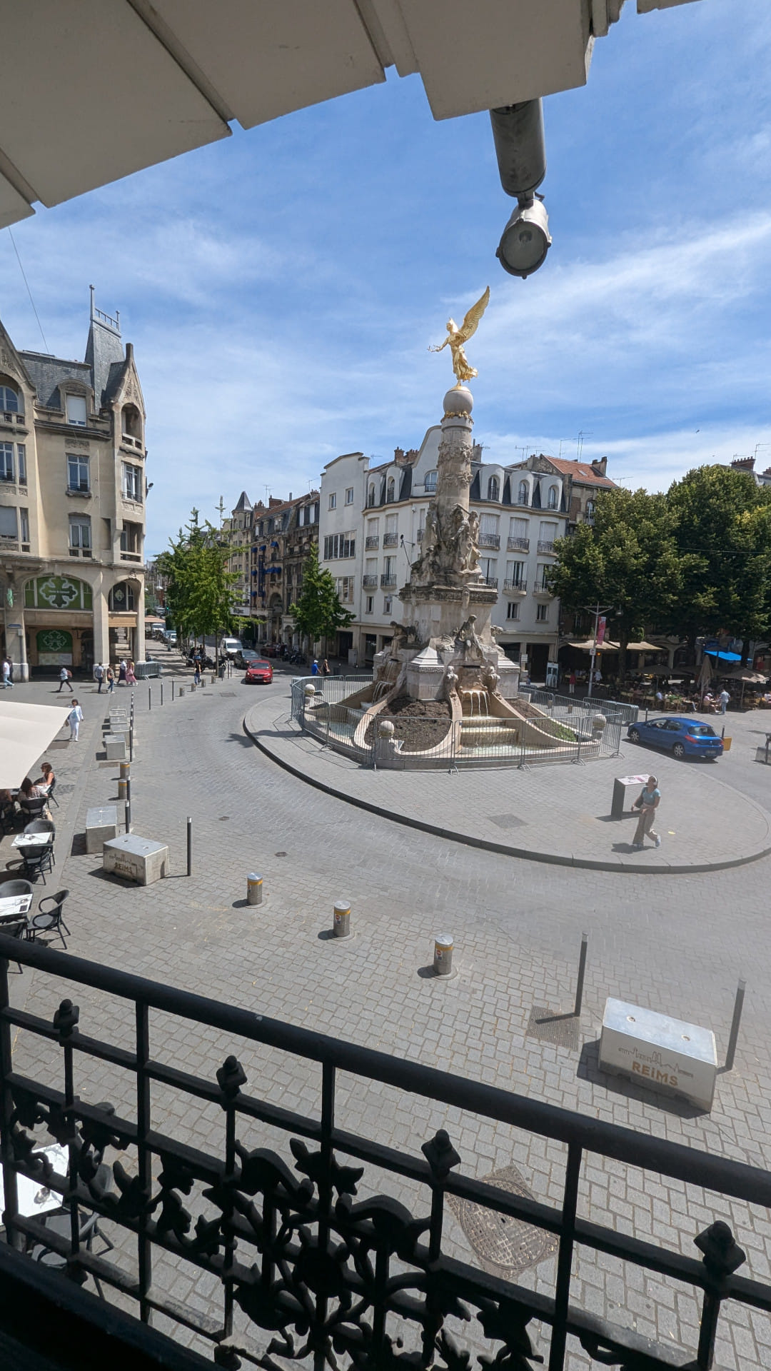 Flying to Reims in the Champagne Region in France