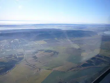 Flug zum Kyffhäuser-Gebirge, übers Mansfelder Land