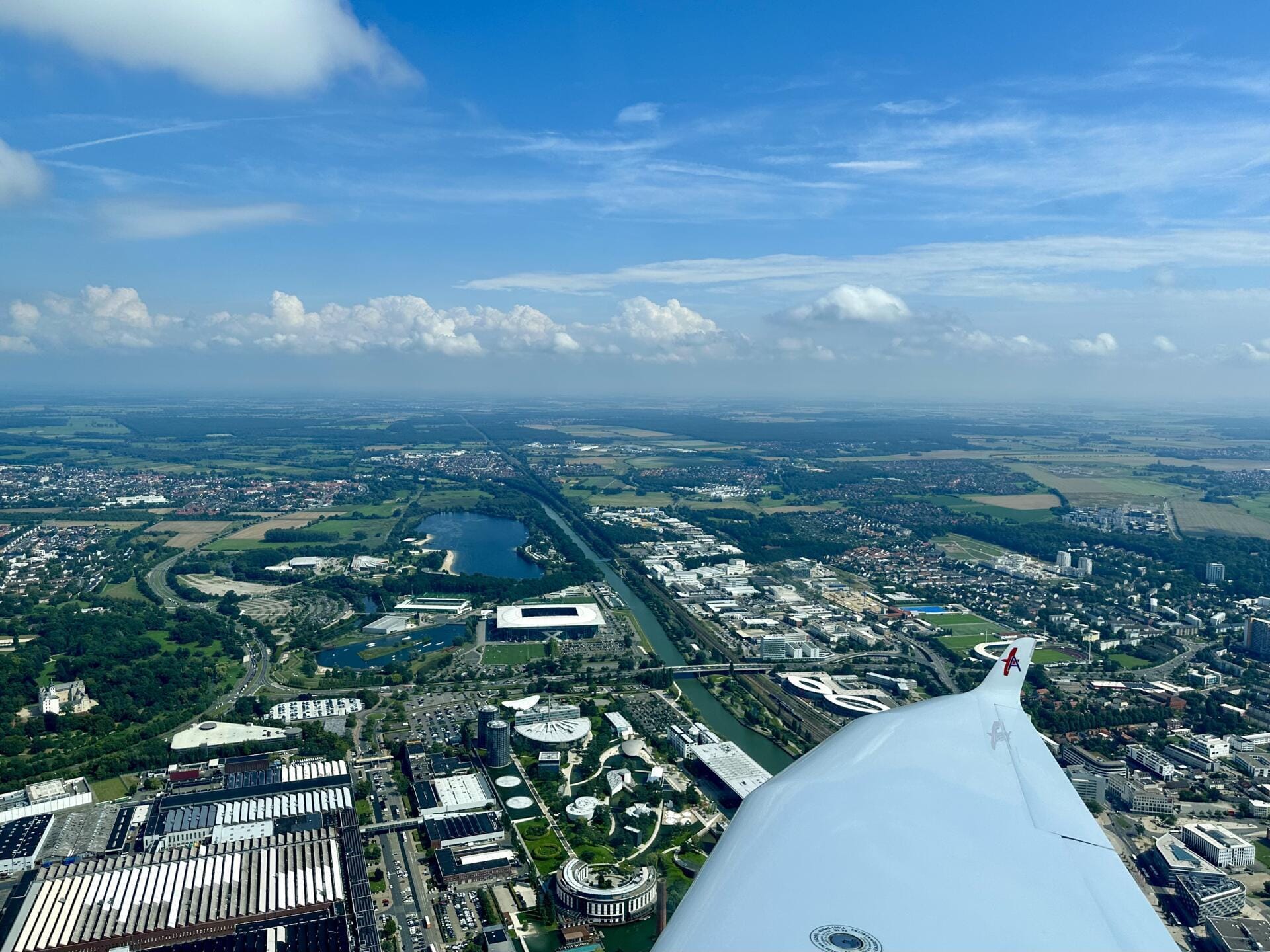 Lokaler Rundflug in der Region um Braunschweig mit Harz Tour