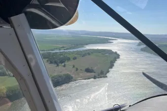 ULM sightseeing over Tagus and Leziria