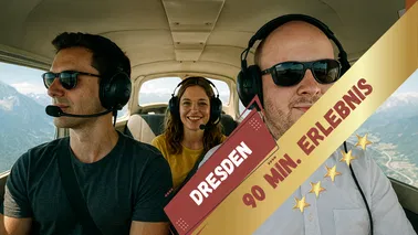 Dresden von oben - mit Moritzburg - Rundflug
