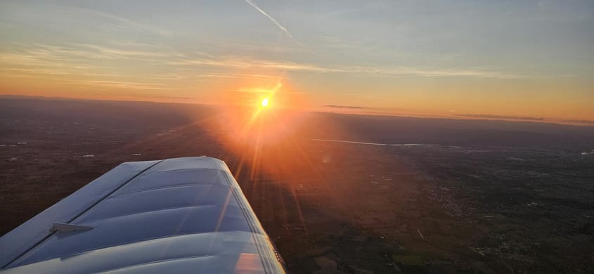 Vol de nuit autour de Valence