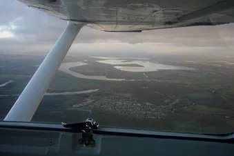 Goitzsche und Muldestausee, davor Muldenstein (wer kennt's?)