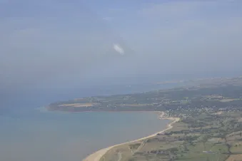 Survol du Mont Saint Michel et des plages du débarquement