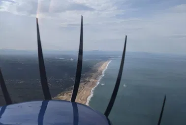 Survol de la côte basque au départ de Pau