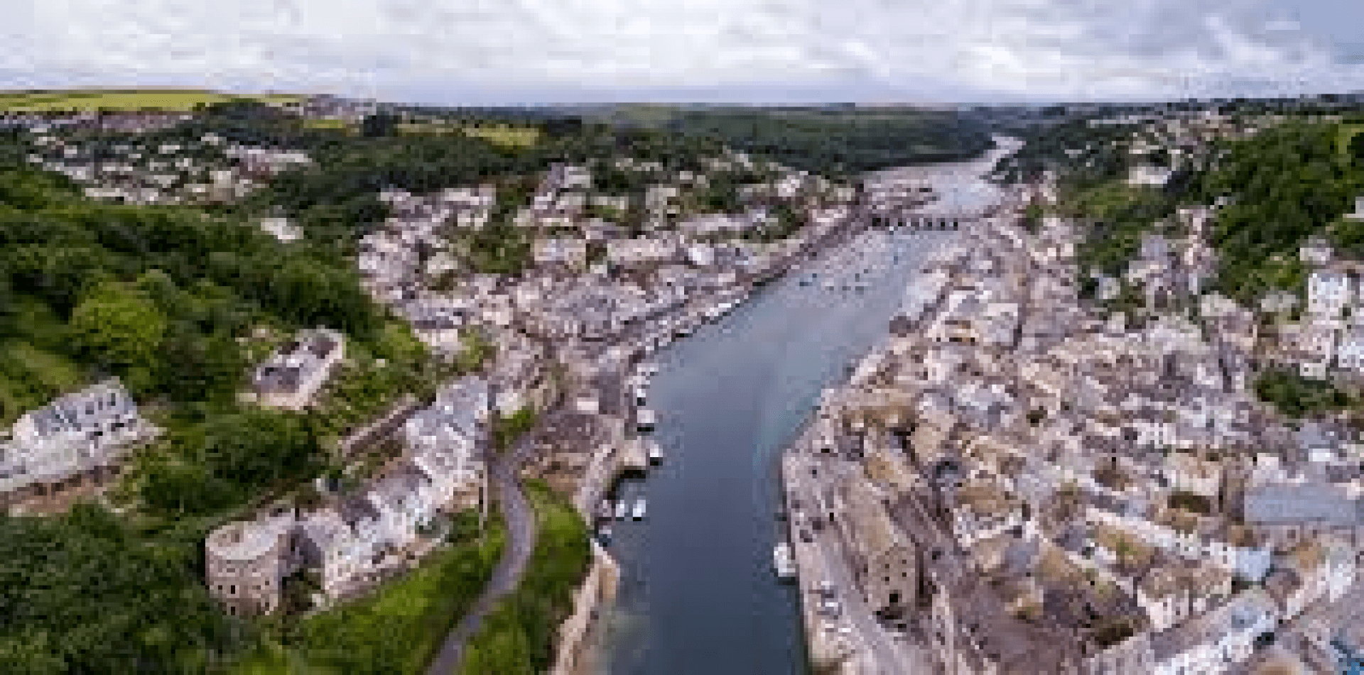 Scenic flight of Cornwall's North and South coast