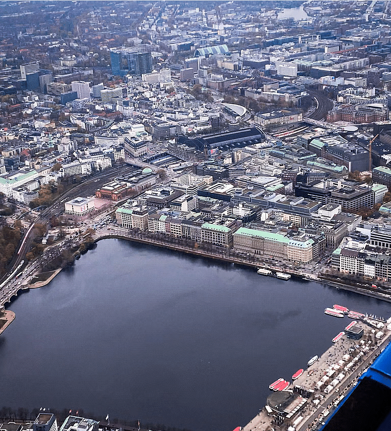 Hamburg von oben - Spezialroute für Jörg