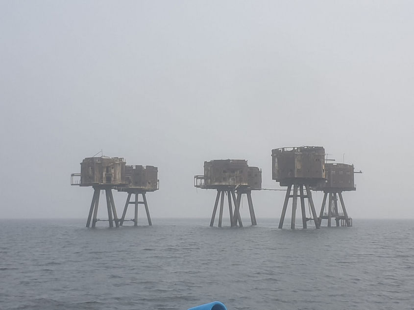 Red Sands forts, Margate beaches and Dover castle