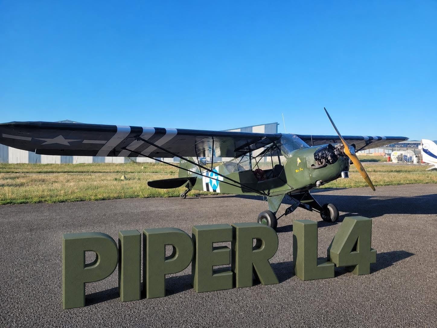 Notre Piper L4 lors de son vol de Printemps
