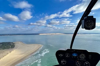 Le Bassin d’Arcachon et la côte Océane en hélicoptère