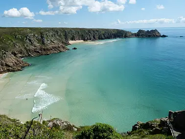 Scenic flight of Cornwall's North and South coast