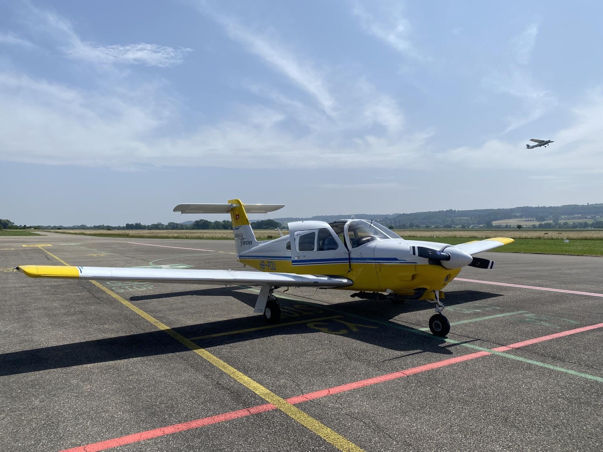 Flugtaufe mit Zwischenlandung in Bern-Belp