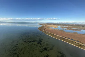 Balade aérienne Montpellier, plage et Camargue