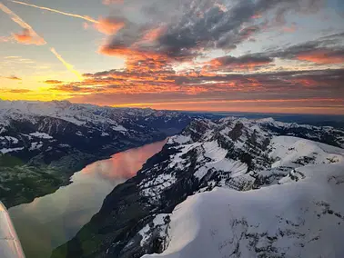 “Willkommen an Bord“  Rundflug über die Ostschweiz!”