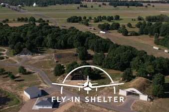 Ziel: Fliegerdorf Müritz Airpark - www.fly-in-shelter.de