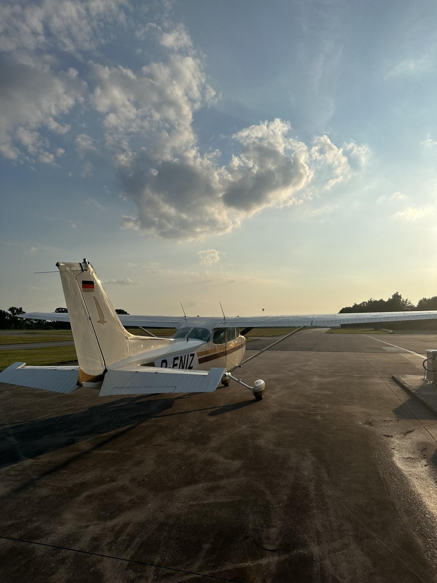 Das Flugzeug der Flugschule Dortmund